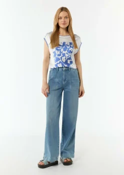 T-Shirt mit floralem Print