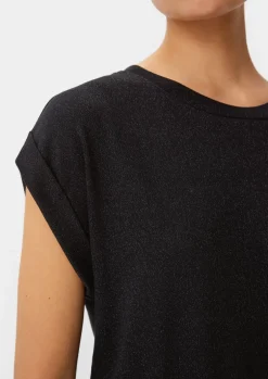T-Shirt mit Glitzergarn