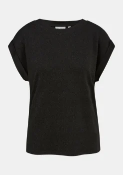 T-Shirt mit Glitzergarn