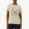 T-Shirt mit Metallic-Frontprint