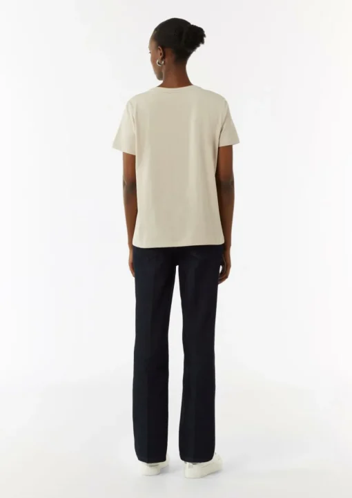 T-Shirt mit Metallic-Frontprint