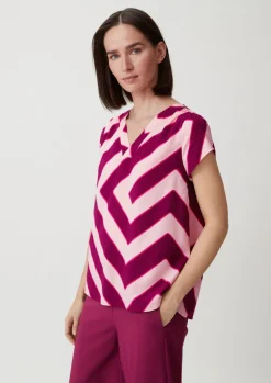 Viskosebluse mit Allover-Print