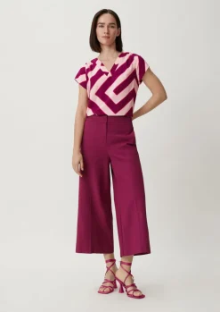 Viskosebluse mit Allover-Print