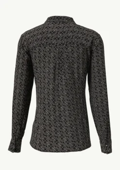 Viskose-Bluse mit All-over-Print