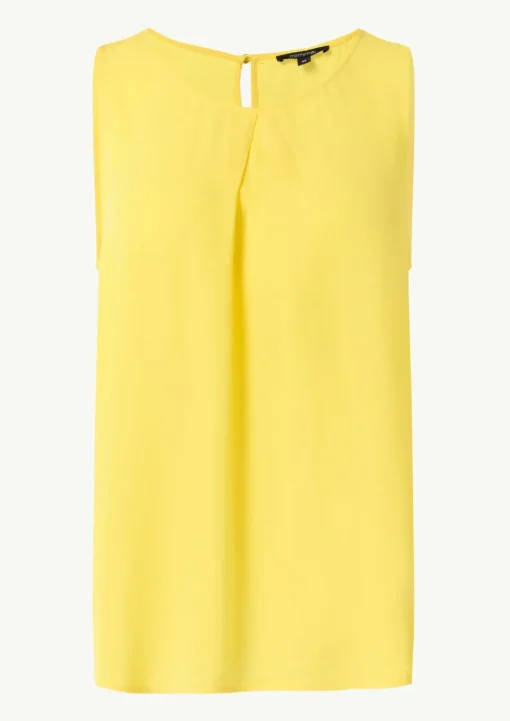 Viskosebluse mit Crêpestruktur