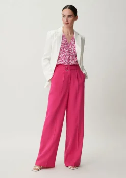Viskosebluse mit Kappärmel