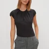 Viskosebluse mit Strukturmuster