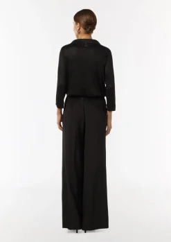 Viskose-Shirt mit Pailletten-Details