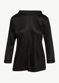 Viskose-Shirt mit Pailletten-Details