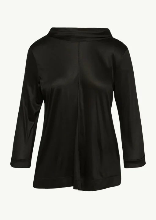 Viskose-Shirt mit Pailletten-Details