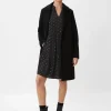 Volantkleid mit Allover-Effektprint
