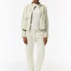 Weiche Flanellhose mit Schmuckdetail am Bund