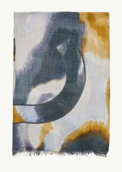 Weicher Schal mit Print