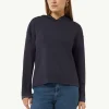 Weiches Kapuzenshirt mit Satin-Details