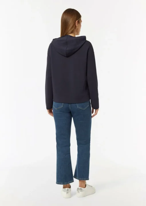 Weiches Kapuzenshirt mit Satin-Details