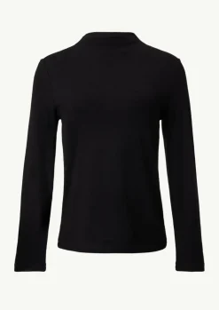 Weiches Langarmshirt mit Stehkragen