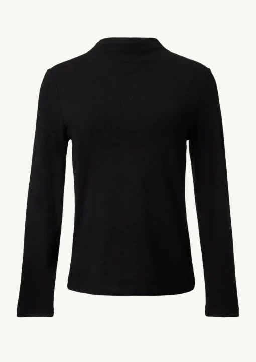 Weiches Langarmshirt mit Stehkragen