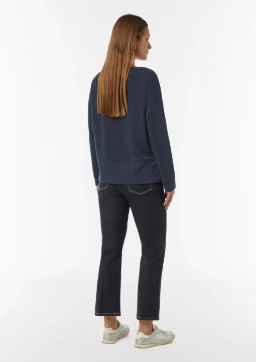 Weiches Sweatshirt mit Schlitz am Saum