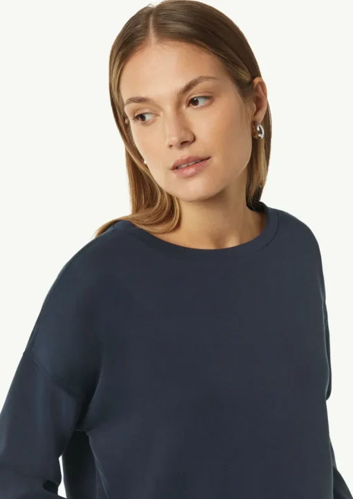 Weiches Sweatshirt mit Schlitz am Saum