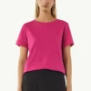 Weiches T-Shirt mit Logo-Stickerei