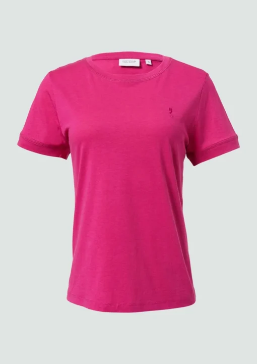 Weiches T-Shirt mit Logo-Stickerei