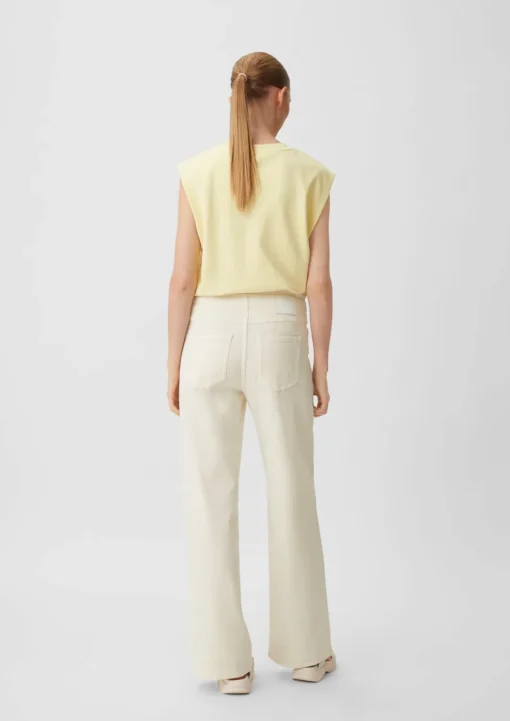 Wide leg-Jeans mit Tunnelzug