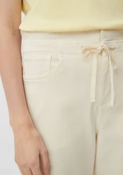 Wide leg-Jeans mit Tunnelzug