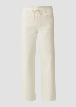 Wide leg-Jeans mit Tunnelzug
