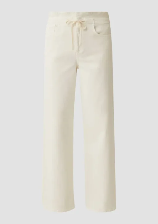 Wide leg-Jeans mit Tunnelzug